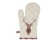 Béžová chňapka s jelenem Cosy Lodge - 16*30 cm
