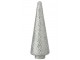 Stříbrno - bílý skleněný stromek Mosaic - Ø 13*41cm