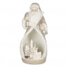 Dekorativní soška Santy se zvířátky s LED osvětlením - 8*7*17 cm