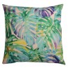 Dekorační polštář s výplní s potiskem listů monstery - 43*43 cm