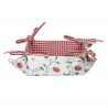 Bavlněný košík na pečivo Wild Strawberries - 35*35*8 cmBarva: Vícebarevný Materiál: 100% bavlna Hmotnost: 0,15 kg 
