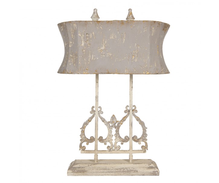 Kovová vintage stolní lampa s patinou Berenger - 50*25*74 cm