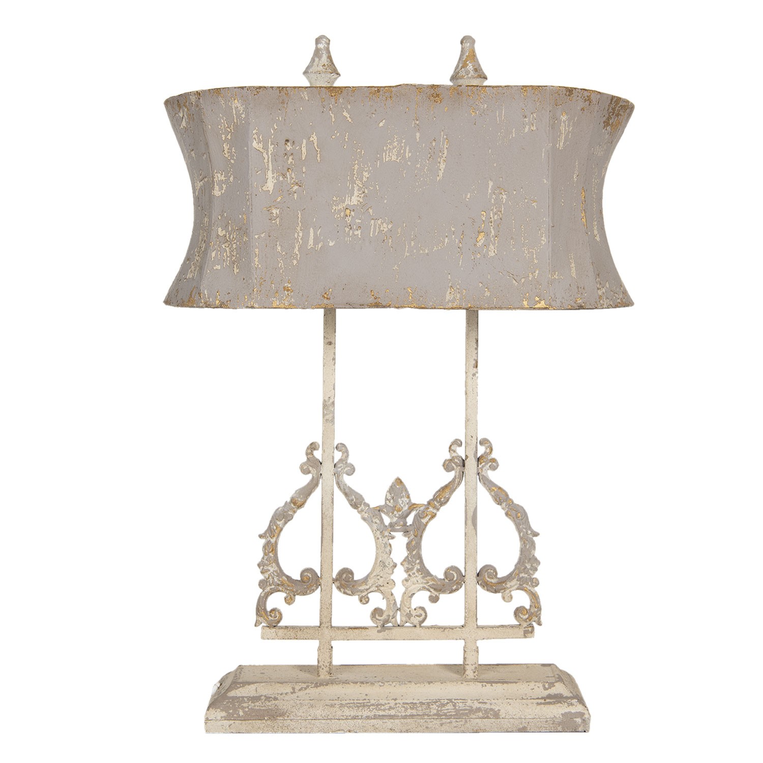Kovová vintage stolní lampa s patinou Berenger - 50*25*74 cm