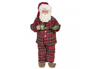 Vánoční dekorace Santa v pyžamu - 14*10*28 cm