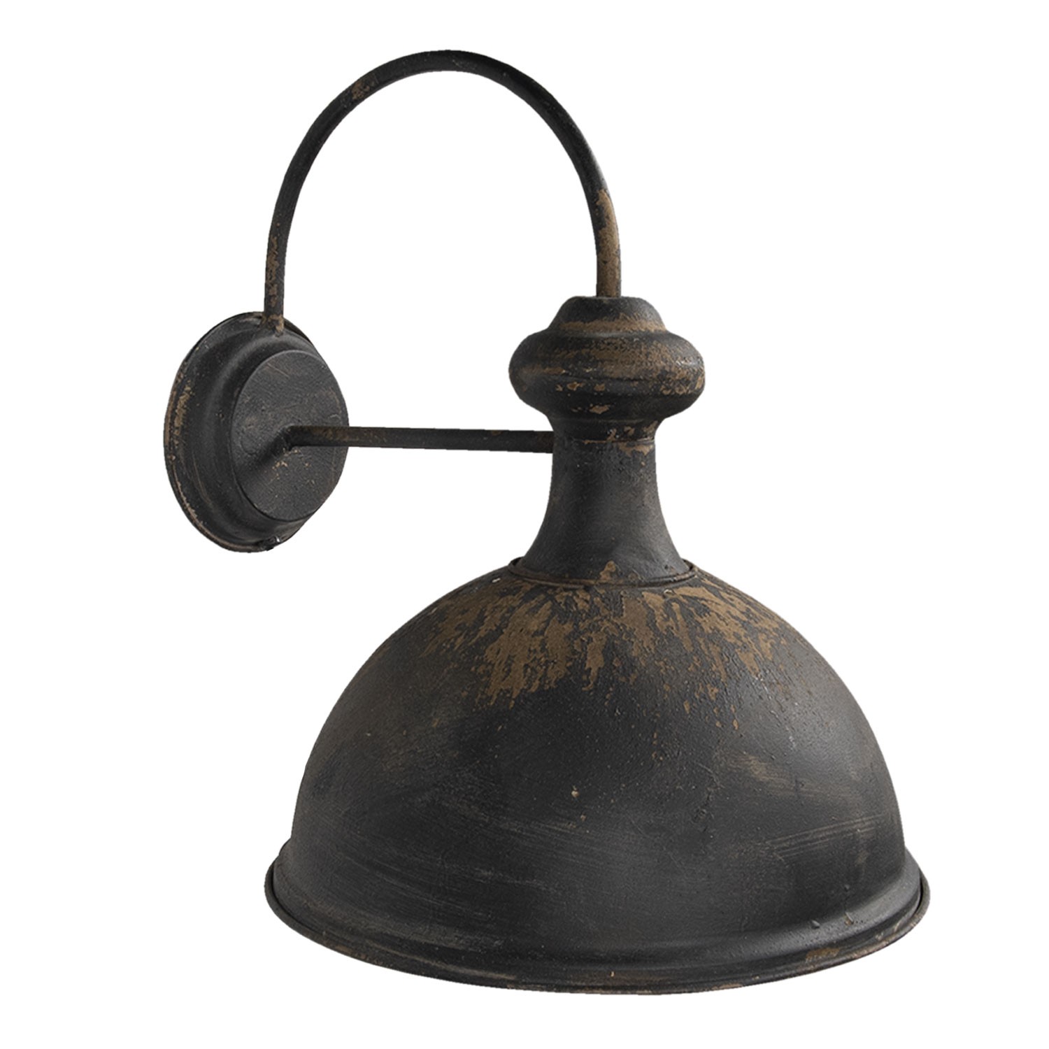 Nástěnná vintage černá retro lampa Helene - 43*35*44 cm 6LMP677