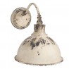 Nástěnná vintage bílá retro lampa Helene - 43*28*31 cm Barva: bílá s patinouMateriál: kovHmotnost: 1,1 kg Pěkná nástěnná bílá retro lampa bude okrasou vaší stěny. Lampa je v bílé antik barvě s patinou a výrazným odřením. Skvěle zapadne do vašeho vintage interiéru.