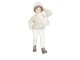 Dekorační figurka děvčete v pleteném svetru Bebe - 8*4*17 cm