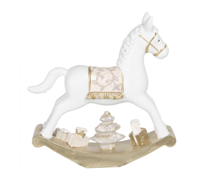 Vánoční dekorace houpací koník - 14*3*14 cm Clayre & Eef
