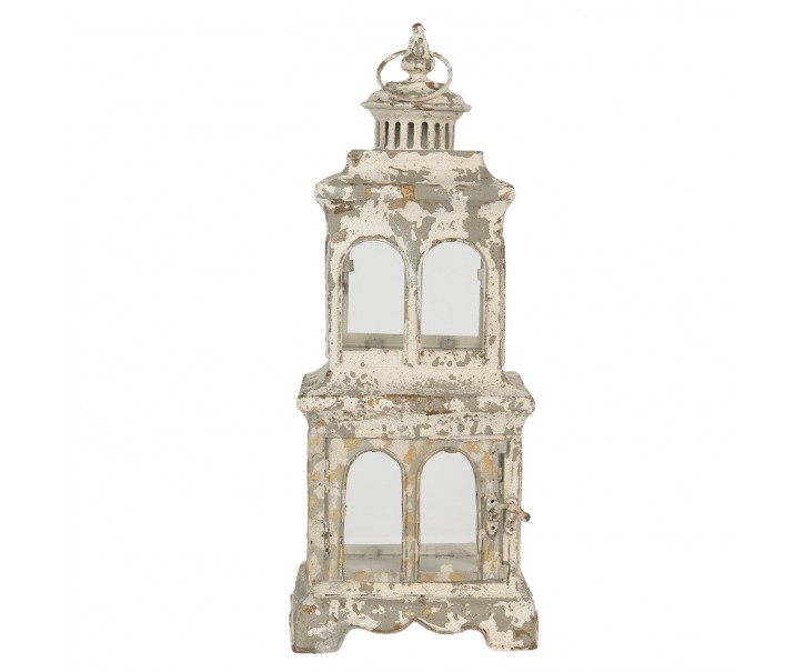 Velká vintage kovová lucerna Anatole - 18*18*46 cm