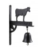 Černý litinový zvonek na dveře s krávou Welcome - 23*2,5*35 cm

Barva: černá
Materiál: Litina, kov
