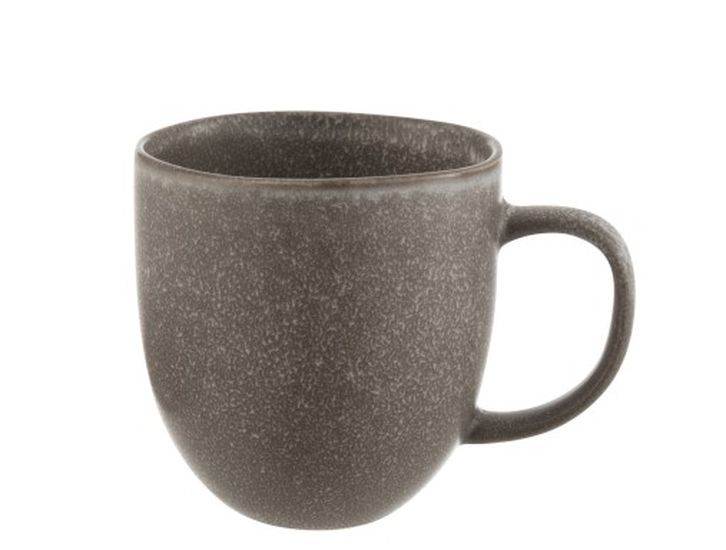 Šedo-hnědý keramický hrnek Louise taupe - 13*8,5*10cm
