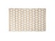 Hnědo -bílý jutový koberec - 60*90 cm