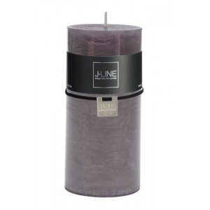 Šedá svíčka Granite válec L - Ø 7*15 cm/72h
