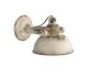 Krémová vintage nástěnná lampa s patinou Filly - 30*21*18 cm