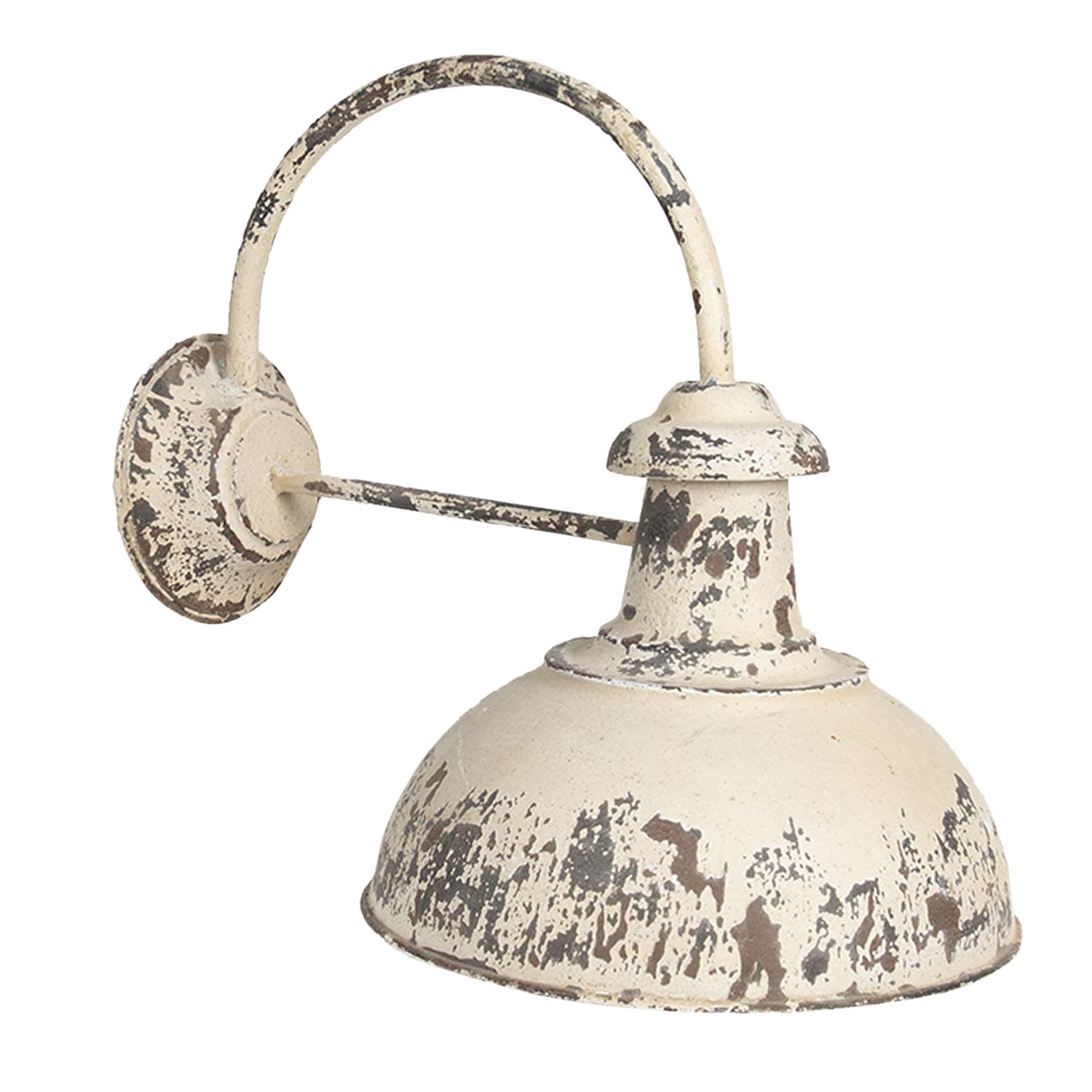 Krémová vintage nástěnná lampa s patinou Paulin - 47*30*40 cm Clayre & Eef