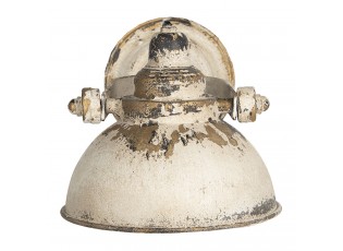 Krémová vintage nástěnná lampa s patinou Filly - 30*21*18 cm