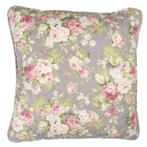 Taupe povlak na polštář s růžemi Roses - 50*50 cm