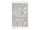 Béžovo-černý ručně tkaný vlněný koberec Berber - 120*180 cm