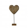 Dekorace srdce z mangového dřeva na podstavci - 35cmBarva: Hnědá Materiál: Mangové dřevo Hmotnost: 0,41 kg 