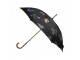 Černý deštník s motýlky - 105*105*88cm
