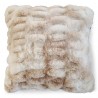 Béžový chlupatý polštář - 45*45*15cm