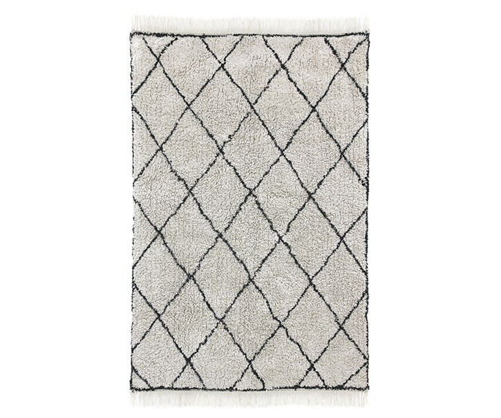 Tkaný bavlněný koberec s diamantovým vzorem Diamond - 120*180 cm