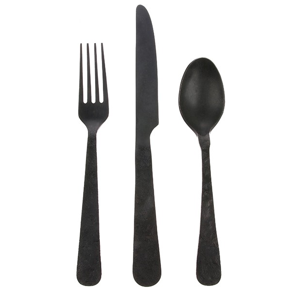 Set 3ks granitový jídelní příbor Matt - 24,5cm 