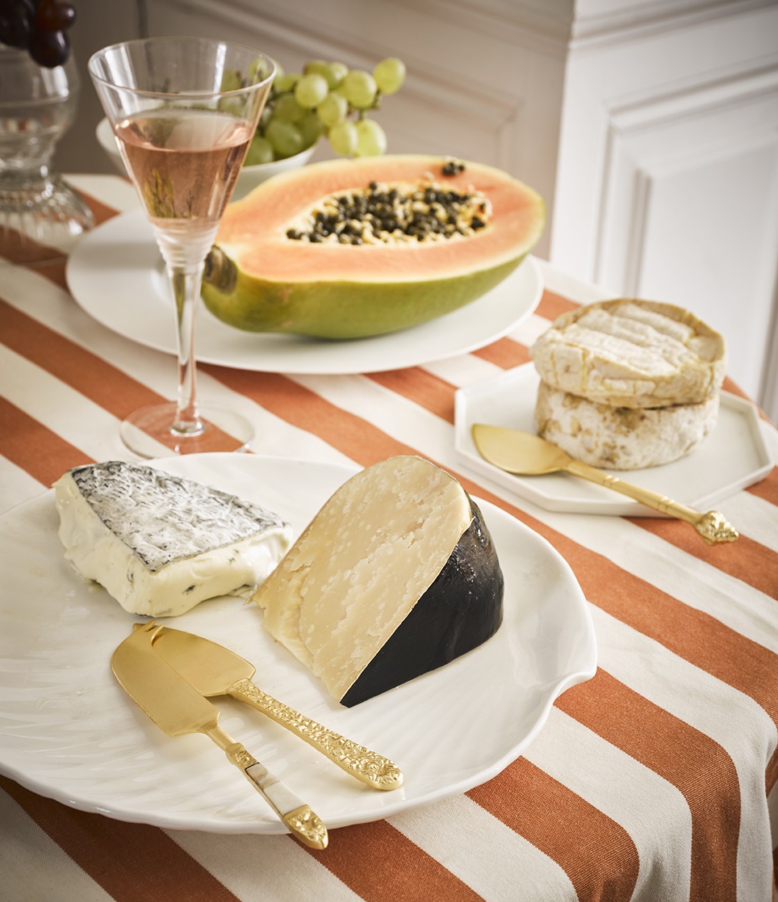 Set 3ks zlaté nože na sýry v dárkové krabičce Cheese 