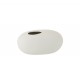 Bílá keramická oválná váza Matt White L - 25*15*13 cm