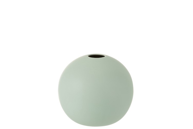 Světle zelená keramická váza MINT M - 18*18*18 cm J-Line by Jolipa