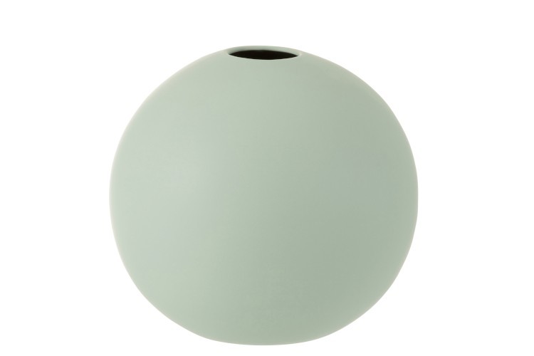 Světle zelená keramická váza MINT L - 25*25*23,5 cm J-Line by Jolipa