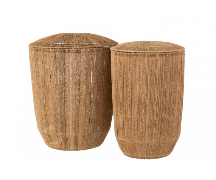 2ks přírodní jutové koše Dantya - Ø 45*58 cm J-Line by Jolipa