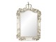 Béžové zrcadlo s ozdobným rámem ve vintage stylu - 63*6*102 cm