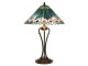 Stolní lampa Tiffany Émeraude – Ø 48*73 cm
