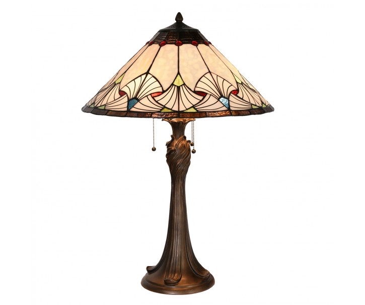 Stolní lampa Tiffany Ventilateur - Ø 51*78 cm