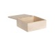 Dřevěný box s dekorací stromu - 20*20*9 cm Clayre & Eef