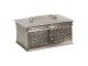 Stříbrný kovový úložný box Marcelon - 21*14*11 cm