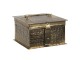 Kovový úložný box ve zlaté barvě Marcelon - 17*17*10 cm