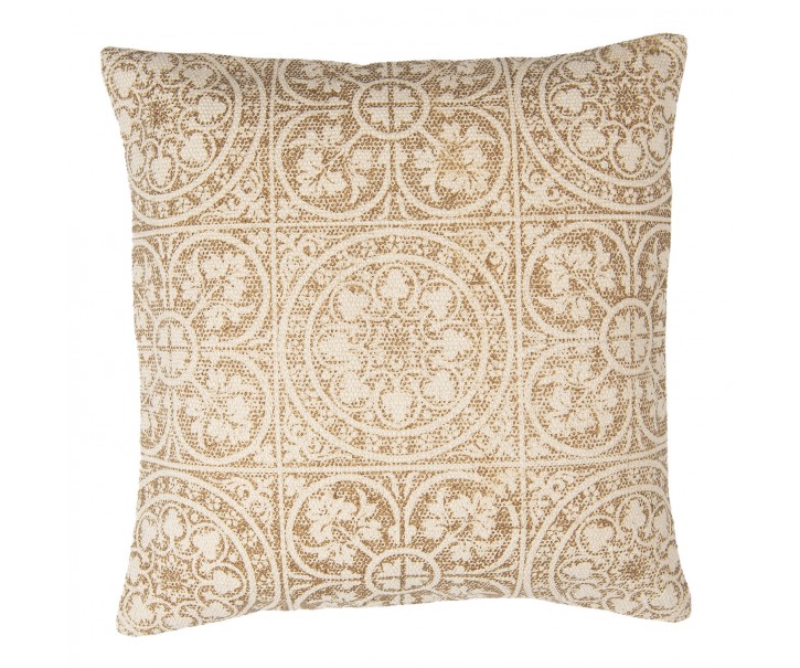 Vintage bavlněný povlak na polštář s ornamenty - 50*50 cm