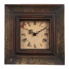 Vintage dřevěné stolní hodiny s římskými číslicemi - 23*5*23 cm / 16*20 cmBarva: Vícebarevné Materiál: Kov / Dřevo / Sklo Hmotnost: 0,222 kg 