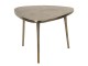 Aluminiový odkládací stolek ve zlaté barvě Asymétrique - 77*77*54 cm