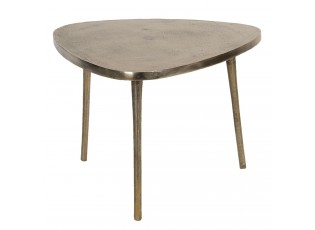 Aluminiový odkládací stolek ve zlaté barvě Asymétrique - 77*77*54 cm