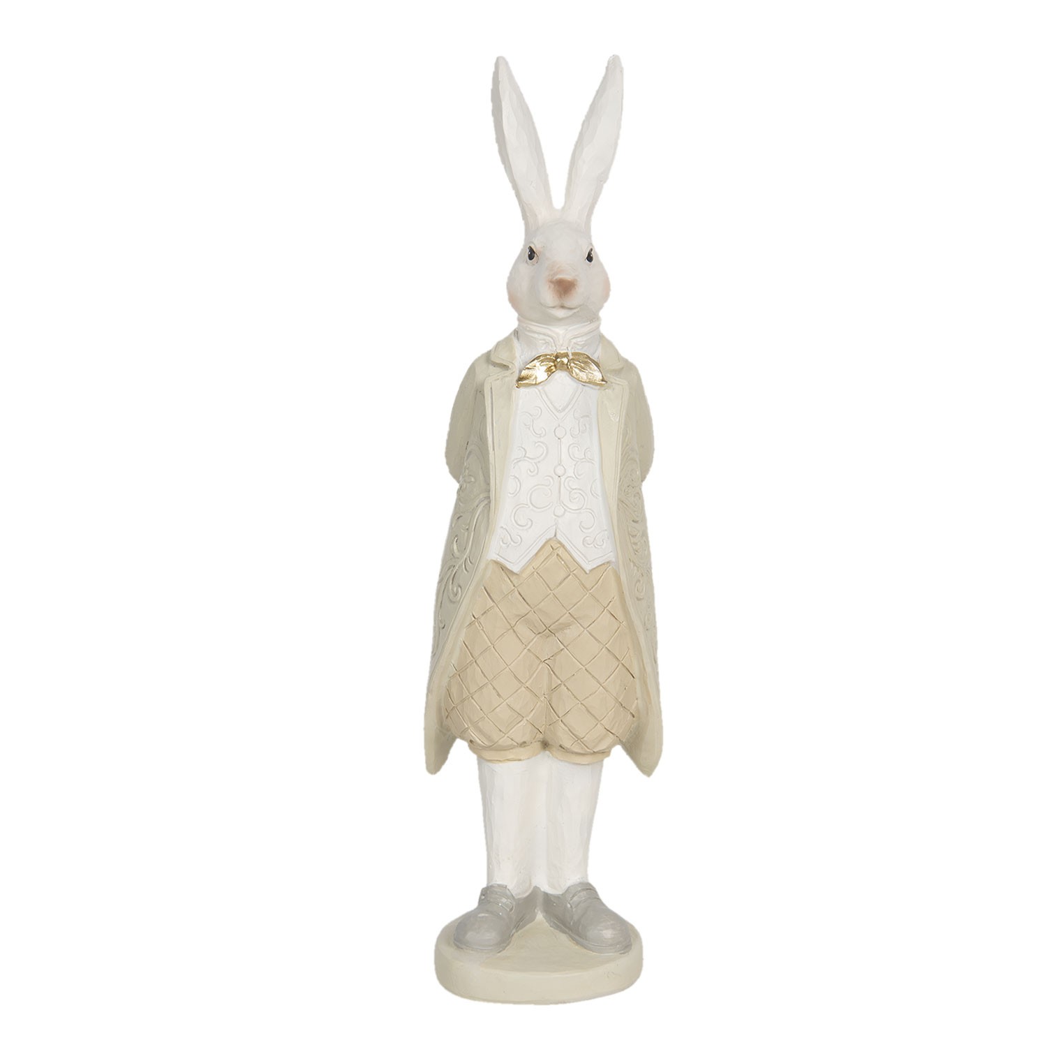 Levně Dekorační soška králíka ve fraku - 9*9*30 cm 6PR3180