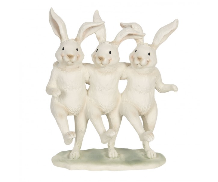 Dekorace tančících králíků - 16*9*19 cm