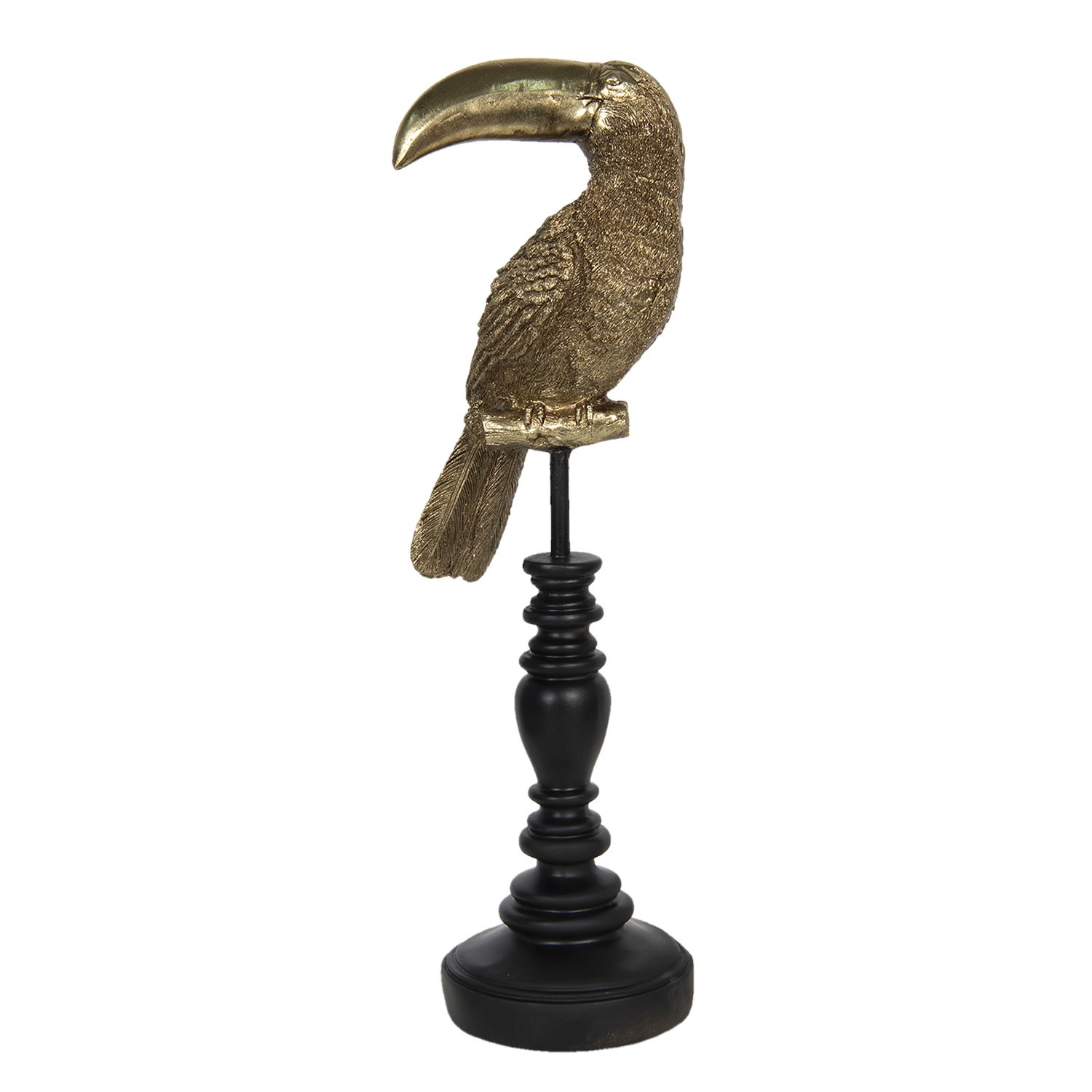 Dekorativní soška Tukan na bidýlku - 13*11*42 cm Clayre & Eef