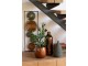 Měděný keramický obal na květináč Shiny copper L - Ø 25*24 cm J-Line by Jolipa