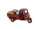 Kovový retro model červená rikša - 16*7*8 cm
