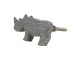 Šedá úchytka na nábytek v designu nosorožce - 7*7*3 cm
