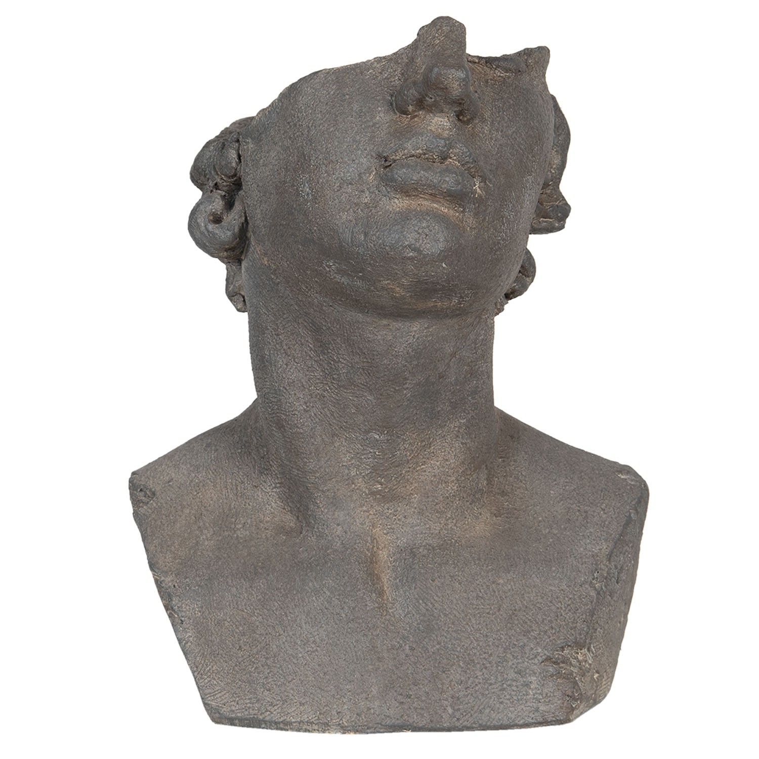 Kameninový květináč v designu antické busty Géraud  - 27*25*39 cm Clayre & Eef