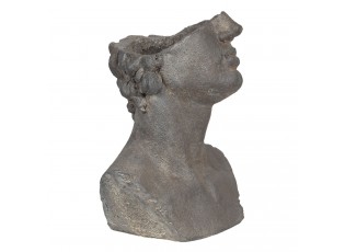 Kameninový květináč v designu antické busty Géraud  - 27*25*39 cm